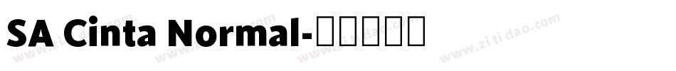 SA Cinta Normal字体转换